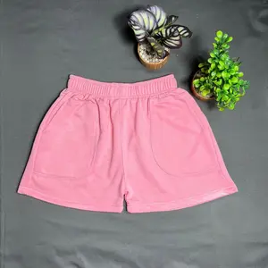CELANA PENDEK POLOS SWEATSHORT PANTS / SHORTPANTS / CELANA CASUAL SHORT PANTS Nyaman Wanita Santai tali serut Red