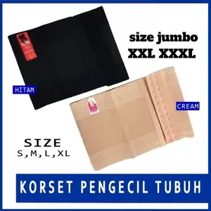 Korset Stagen Ukuran Pendek Lebar 20cm Peramping Pinggang Perekat Tanpa Tulang Golden Nick Yutind
