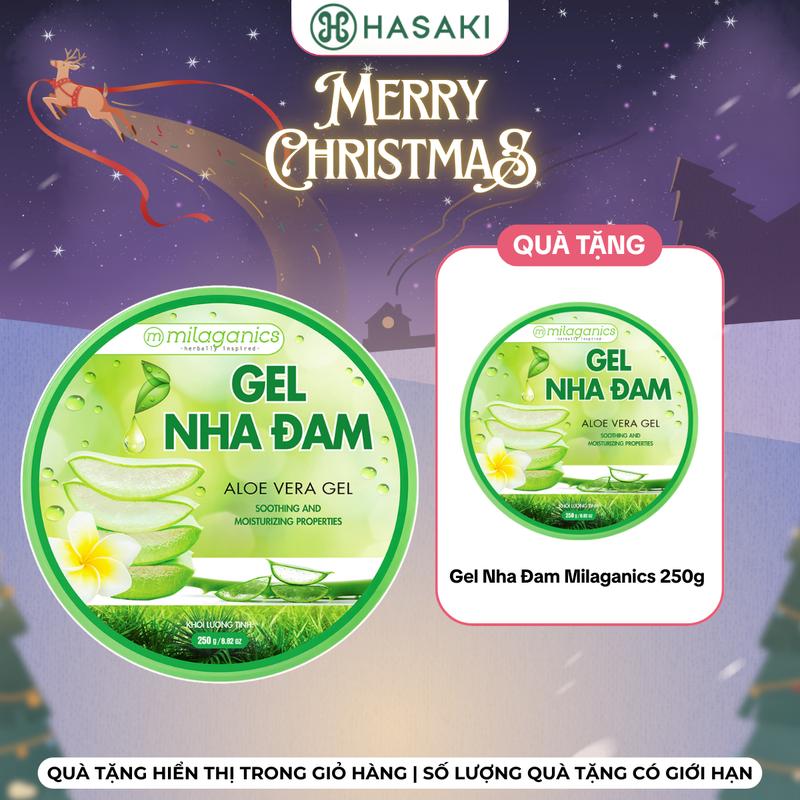   MUA 1 TẶNG 1  Gel Nha Đam Milaganics Hỗ Trợ Dưỡng Ẩm & Làm Mềm Da 300ml | HASAKI BEAUTY Nữ Làm Đẹp Da 