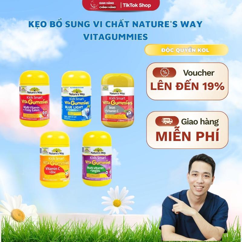 Kẹo Bổ Sung Vi Chất Nature's way VitaGummies Cho Bé Vitamin Dành Cho Bé