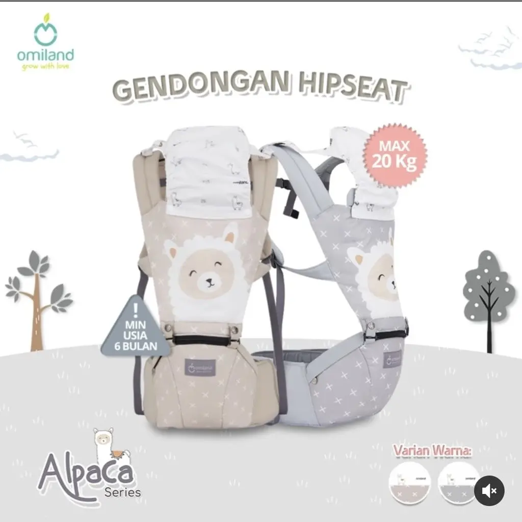 Omiland gendongan hipseat baby all varian