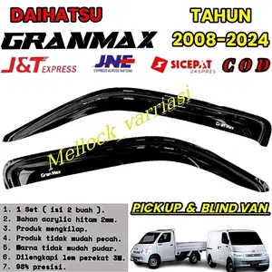 Talang Air Mobil Granmax Pick Up & Blind Van Tahun 2008-2024 Model Slim Cembung Car