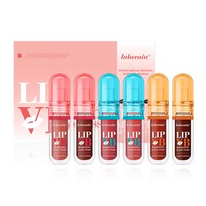 Lakerain LIP VB Hydrating Gloss Stain Kit Hydration Long Lasting Lip Gloss Liquid Lipstick Kit 6pcs/set