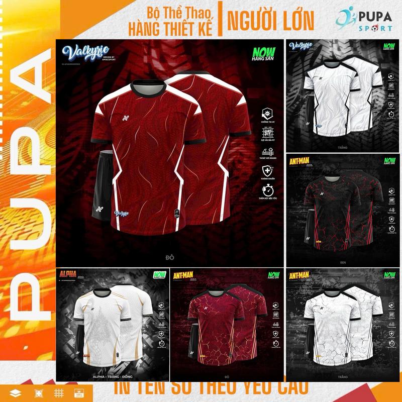 SIZE 35kg - 125kg Bộ Quần Áo Thể Thao - Amac - ANT-MAN VALKYRIE - Nhiều Màu Vải Mè Cao Cấp,Cho Nam Nữ Có In Tên