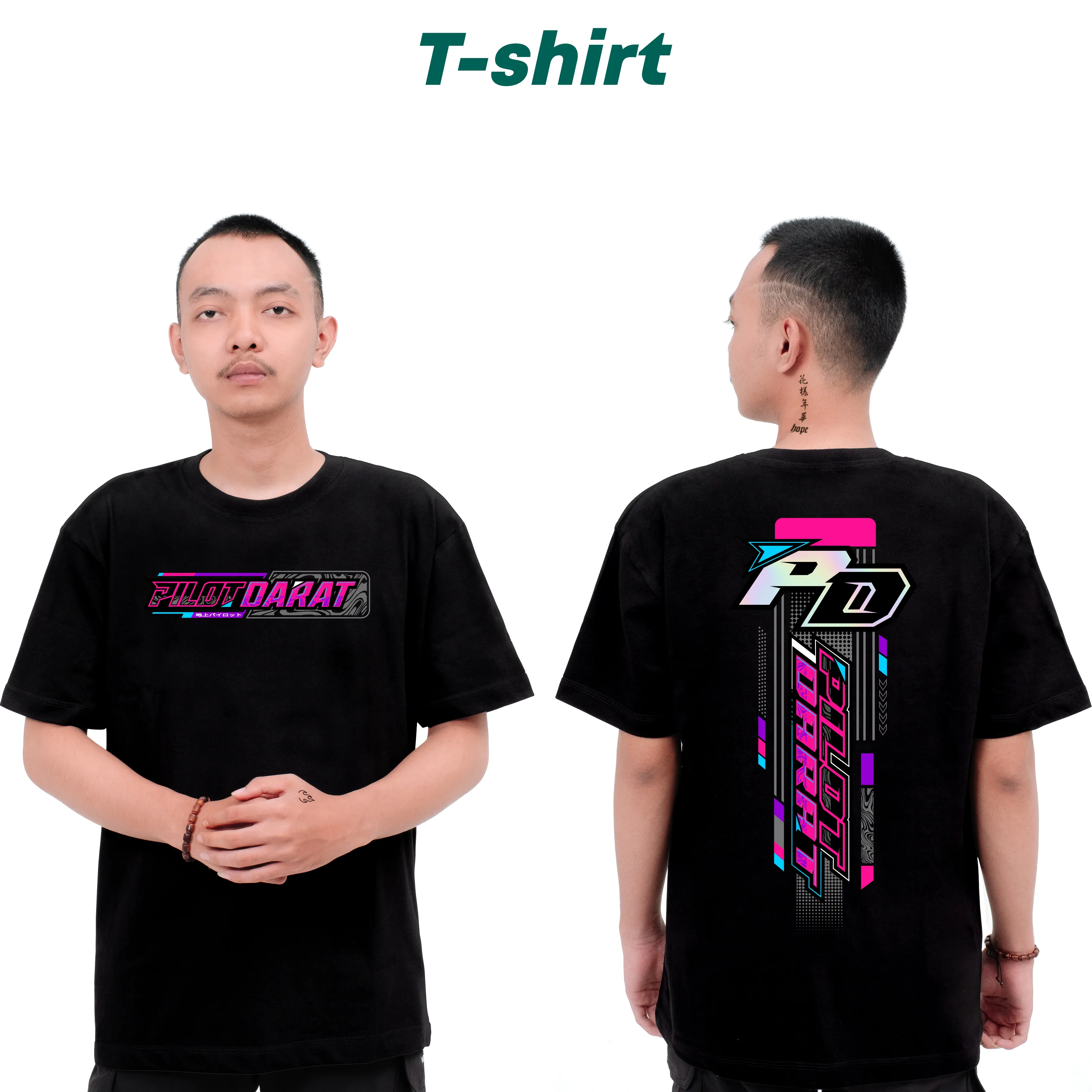 KAOS PD PILOT DARAT VOL7 terbaru katun kombed 24s lengan pendek hitam pria wanita
