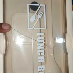 Eatkit Set Kotak Makan Siang Desain Kompartemen 840ml Microwaveable Gratis Sendok Dan Kotak Saus Kitchenware