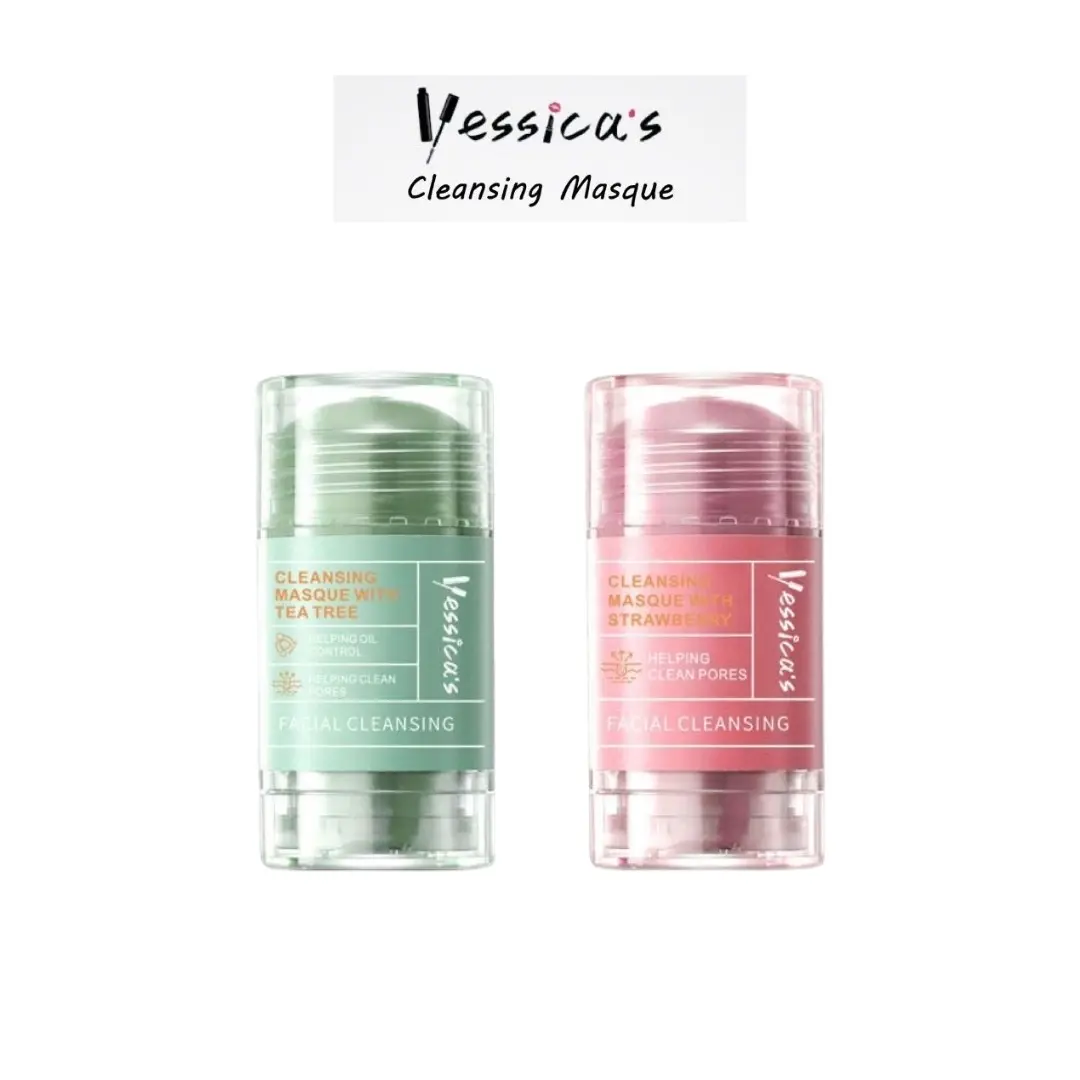 DAPAT 2 PCS ￼FYC - Yessica's Tea Tree & Strawberry Anti Pores & Acne Clay Stick Mask-50gr