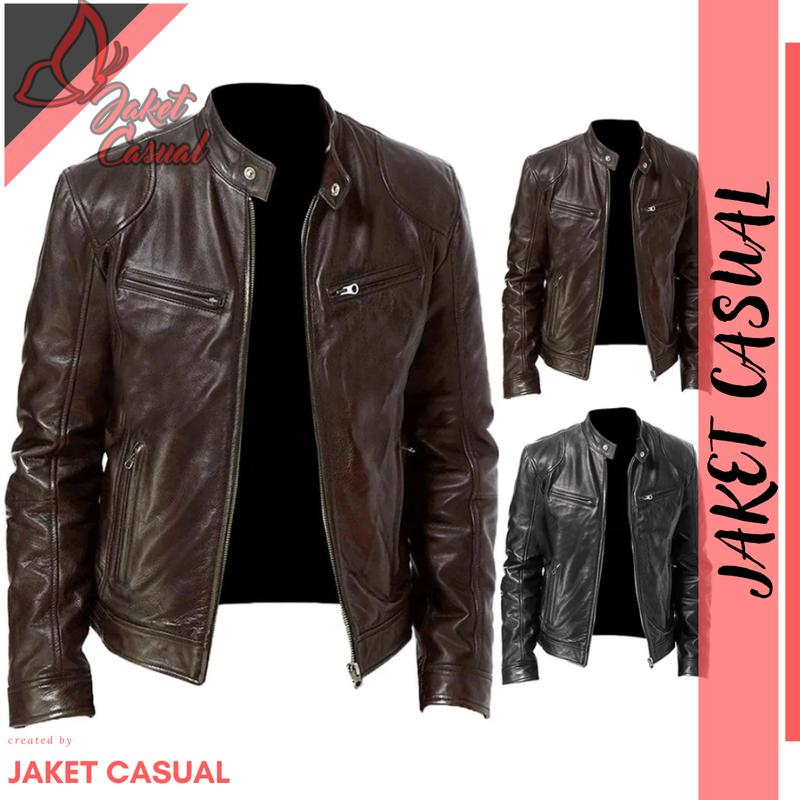 Jaket Kulit Pria Terlaris & Jaket Semi Kulit Pria Terbaru 1