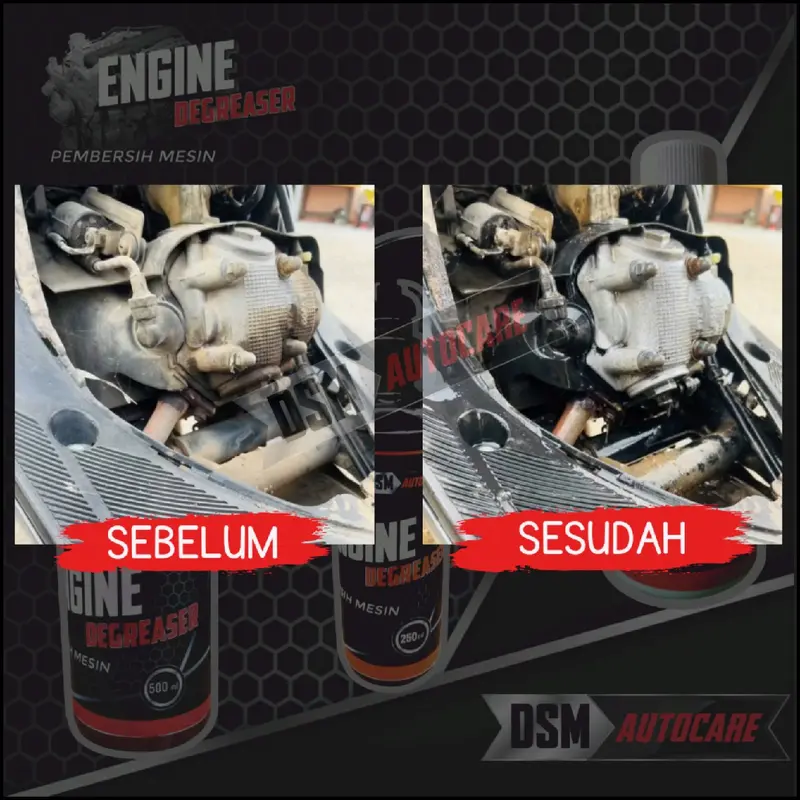 Cairan Pembersih Mesin 250 ML Beli 1 Gratis 1 / Engine Degreaser / Penghilang Kerak Noda Oli Blok Mesin Motor & Mobil Car Semprot 2