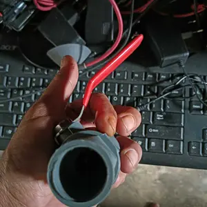 HPP Ball Valve Pvc Gagang Besi 1/2" - 3/4" - 1 Inch Stop Kran Ballvalve Bahan PVC Tebal