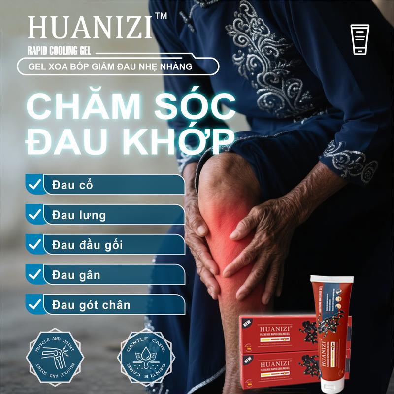 【Bản nâng cấp mới nhất Gel Mát Xa Chăm Sóc Khớp HUANIZI, Kem Mát Xa Làm Dịu, Giảm Đau Nhức Nhanh, Dụng Cụ Phục Hồi Khớp Cơ Thể