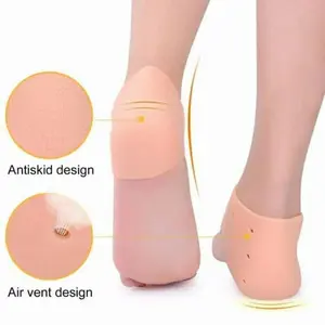 Sepasang silicon pelindung tumit kaki anti lecet
