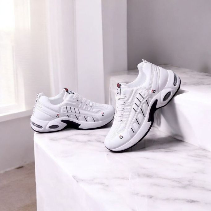 Hembos Timbul Sepatu Sneakers Casual Running Pria dan Wanita Kekinian Terbaru Hitam Gold Nilon Diana Albani Hizet Ukuran 39-43 Shoes