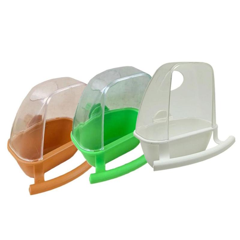 ROSY PETS Splash Proof PP Material Perching Fix on Cage Playing and Eating Bird Cage Decor Parrot Supplies Birds Watering Bowl Bird Food Container Bird Feeder 4