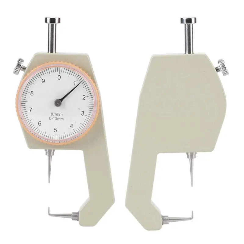 0-10mm Thickness Gauge Resolusi 0.1mm Alat Ukur Ketebalan Kertas Dan Plastik Tester Meter Utk Leather Craft 3