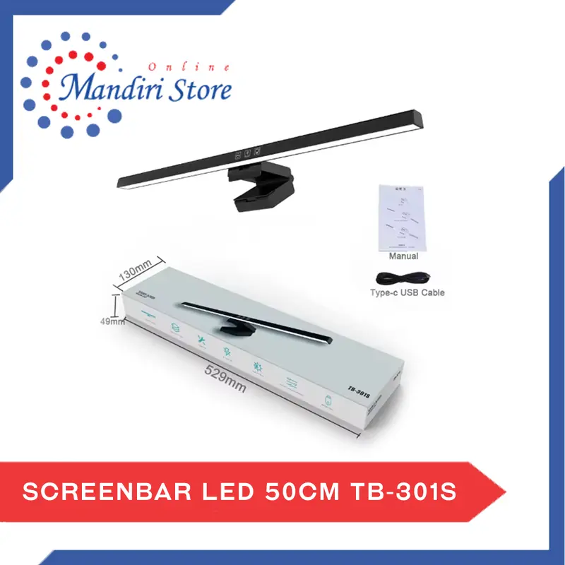Screen Bar Monitor LED 40 CM/50 CM | Lampu Meja Kerja Gaming Setup Desk 8
