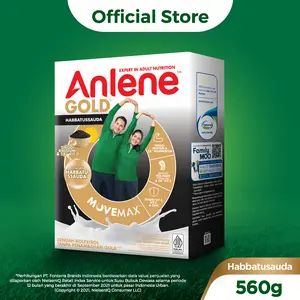 Anlene Gold 5X Susu Bubuk Dewasa Habbatussauda 560g - Kuatkan Tulang, Sendi & Otot / Adult Milk Habbatussauda / Dairy Milk