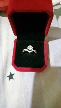 Product Review of OS2-R29 Cincin Wanita Permata Shiny Jewelry Garansi 1 Tahun Free Box COD Perhiasan Aksesoris Gift Anniversary Pacar Pasangan Cewek Cewe Kado Istri Ulang tahun Anti Karat Luntur High Quality Grade VVS1 5A Original Store R29 from K**k B**a 1