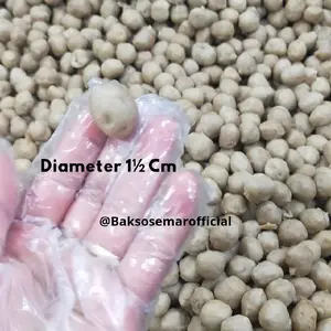 Bakso Sapi KRIKIL Cap Semar Bandung Isi 50 Biji Daging Food Makanan Frozen Baso Diameter 1½ Cm Terkenal Tanpa Bahan Pengawet