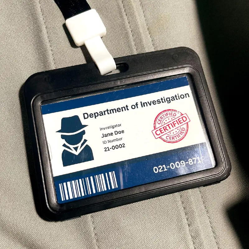 Name Tag ID Pemain "Detektif & Investigator" 3enang_Merah 4