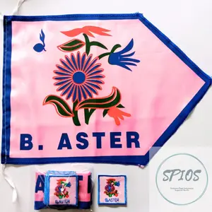 1 Set Regu Pramuka Bunga ( 1 bendera 10 bordir) / 1 regu Pramuka perempuan ( 1 Bendera 10 Bordir) / Bordir Bendera set regu bunga Pramuka/ atribut pramuka/ perlengkapan Pramuka