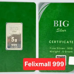 LOGAM MULIA SILVER PERAK BIG 5 GR 99.9% BATANGAN MURNI