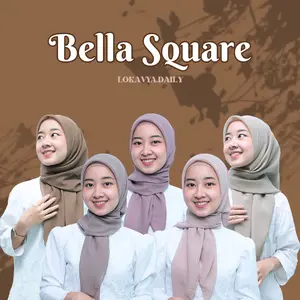 LOKAVYA | HIJAB BELLA SQUARE | SEGI EMPAT | POLYCOTTON