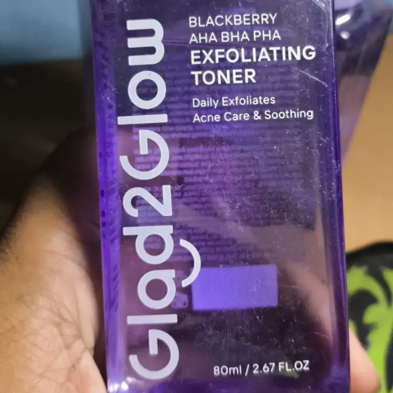 GLAD2GLOW - Blackberry AHA BHA PHA Daily Exfoliating Toner 80ml 1