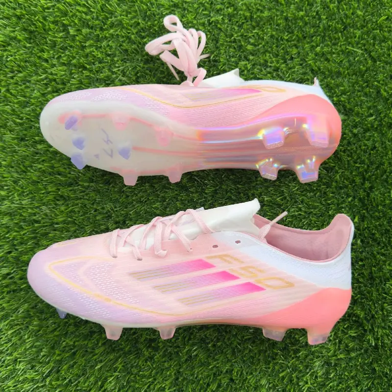 Sepatu Bola Adizero F50 White Pink 0