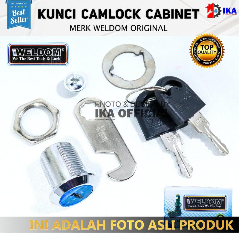 Kunci Camlock Lemari Loker Laci Box Kotak Panel 20mm / Kunci Camlock Kunci Loker Kunci Kait /HL-103-20 mm CamLock - Kunci Locker - Kunci Lemari Weldom kuat awet tinggal pasang 3