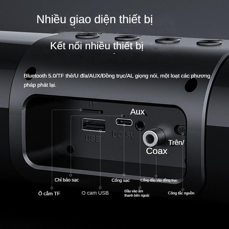 Loa Bluetooth không dây Kết Nối ổn định và nhanh chóng, 8 đơn vị âm thanh, Hiệu Ứng Âm Thanh Quanh 360 Độ, Đi Kèm Với Hai Micro, Thích Hợp Cho K Bài Hát, TV, Máy Tính Điện Thoại Di Động Âm Thanh Trực Tiếp, Âm Thanh hấp dẫn Để Nghe Nhạc Của Loa 5