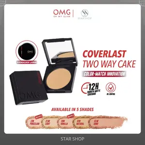 OMG Oh My Glam Coverlast Two Way Cake 12 g - Bedak Padat Kontrol Minyak
