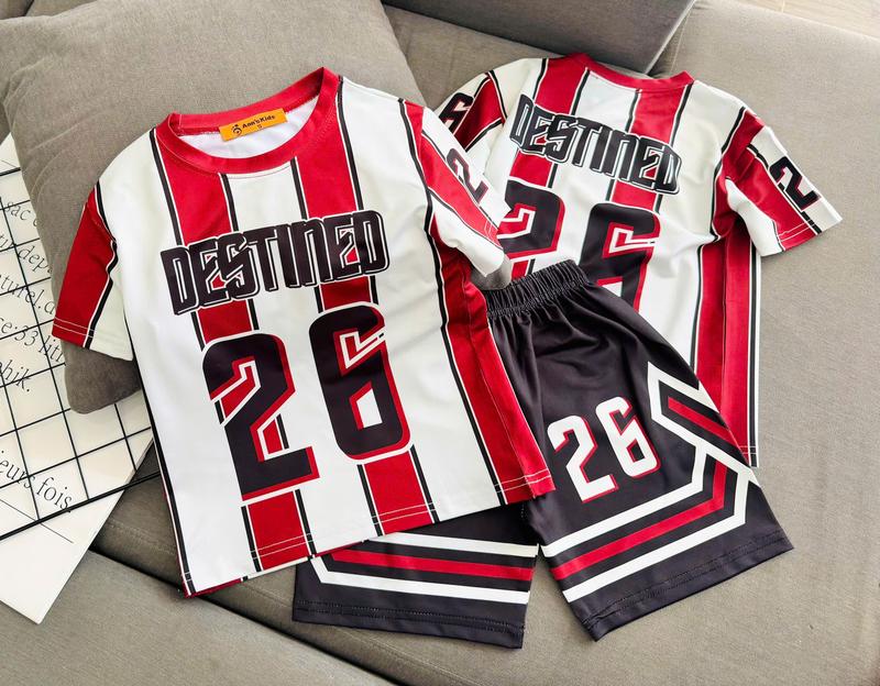 [G9] 12-45kg Bộ bé trai ( quần thun ) họa tiết in 3d hoạt hình chất thun lạnh thái mát mẻ Tay ngắn