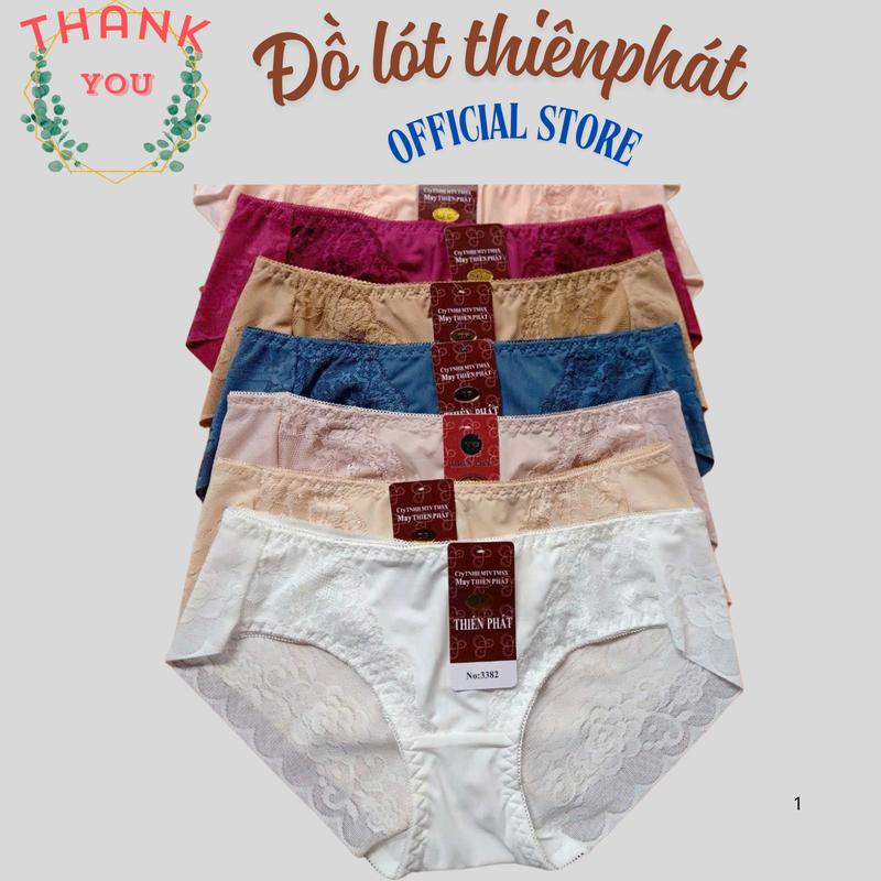 ️ 5 QUẦN LÓT NỮ 3382 ️ quần lót nữ thun lạnh pha ren cao cấp 45kg đến 62kg