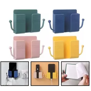 Rak Charger HP 2 Kait Tempel Dinding Holder Tempel Dinding 2 Kait Tempat Charger Hp Remote Tv Ac Multifungsi  Rak Holder Hp Dinding