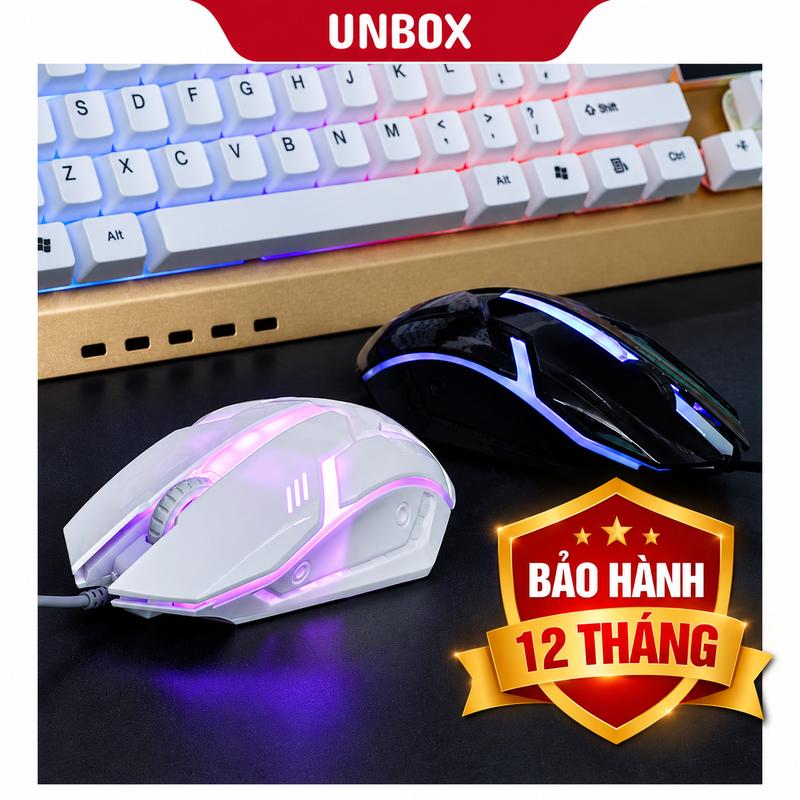 Chuột Gaming G01 - Chuột Máy Tính Có Dây Văn Phòng Gaming Màu Đen Thiết Kế Công…
