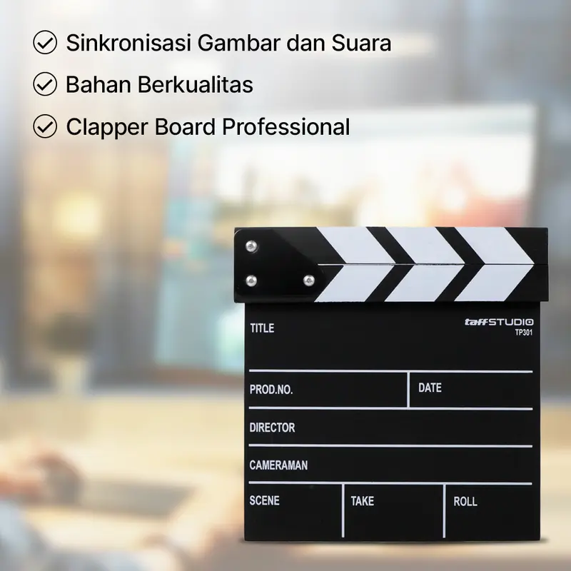 TaffSTUDIO Woopower Profesional Clapper Classical Movie Film - TP301 2
