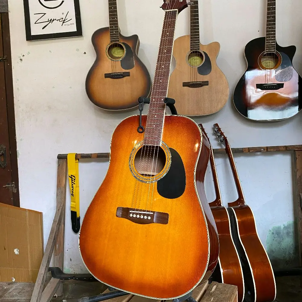 Guitar Akustik zyrock Original lokal brand gitar string