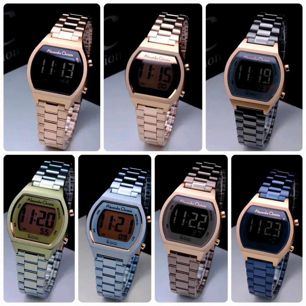 JAM TANGAN DIGITAL WANITA ALEXANDRE CHRISTIE AC9384 / AC 9384 / 9384 ORIGINAL / FREE BATRAI ORIGINAL