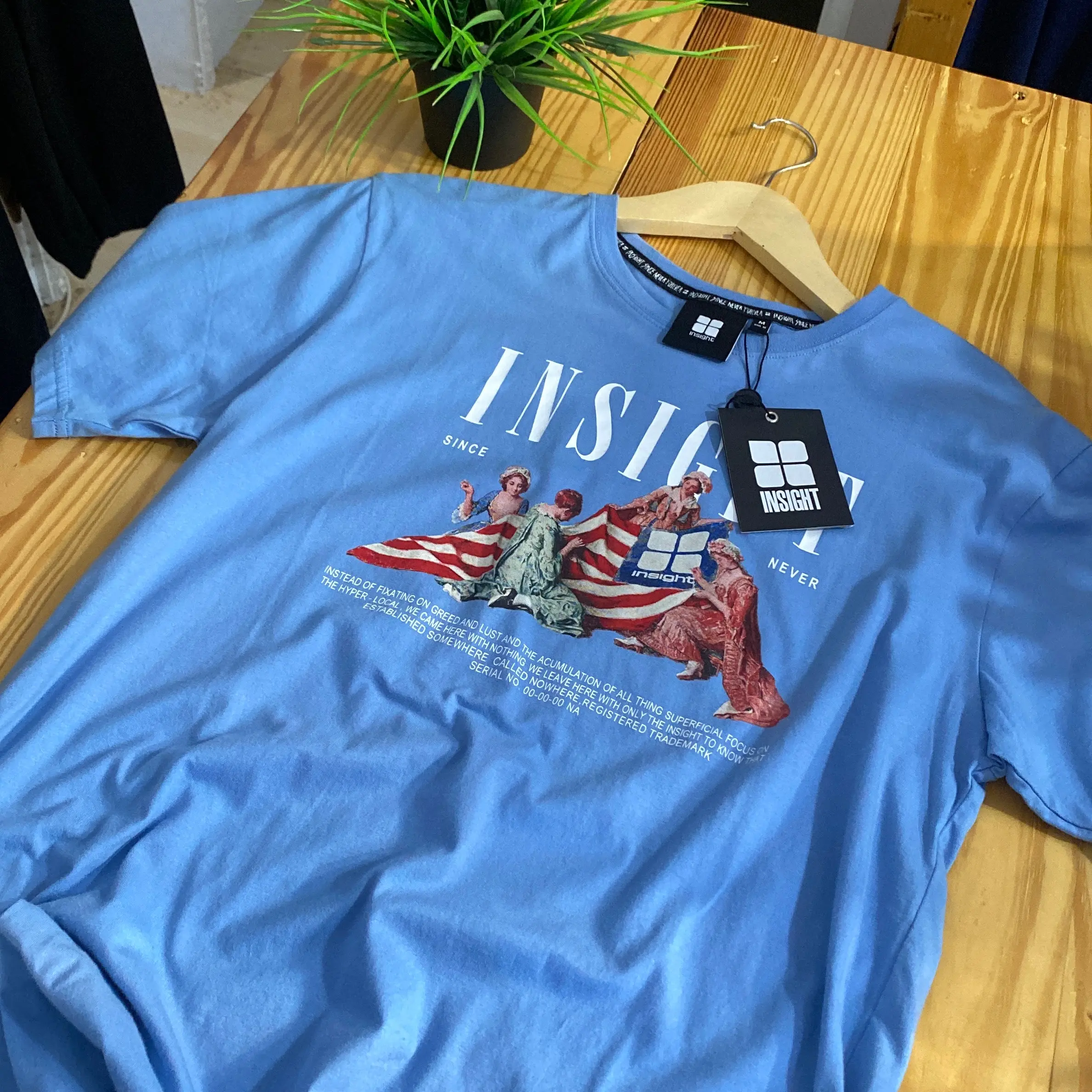 Kaos Insght Original Biru  Pria