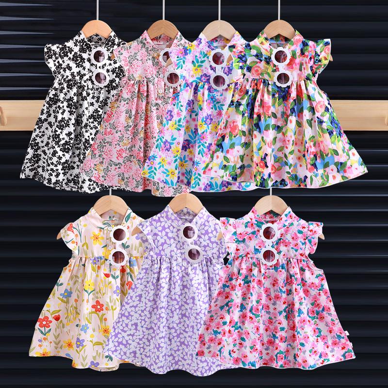 Product Introduction of [COD] 1-7Y Summer Polo Dress Terno Sleeveless Princess Dresses Kids Baby Girl Outfit Soft Fashion Short Skirt Kids Wear Girls' Fanshion Clothes Sets 49
