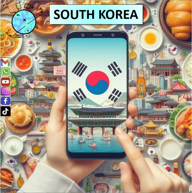 SOUTH KOREA UNLIMITED DATA SIM CARD (500MB/1GB) High Speed 4G DATA (3-30days)