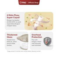 Gambar Cypruz Penghalus Daging Bumbu Sayur Chopper Multifunction 5 in 1 dari Cypruz Kitchenware Kota Bekasi 3 Tokopedia