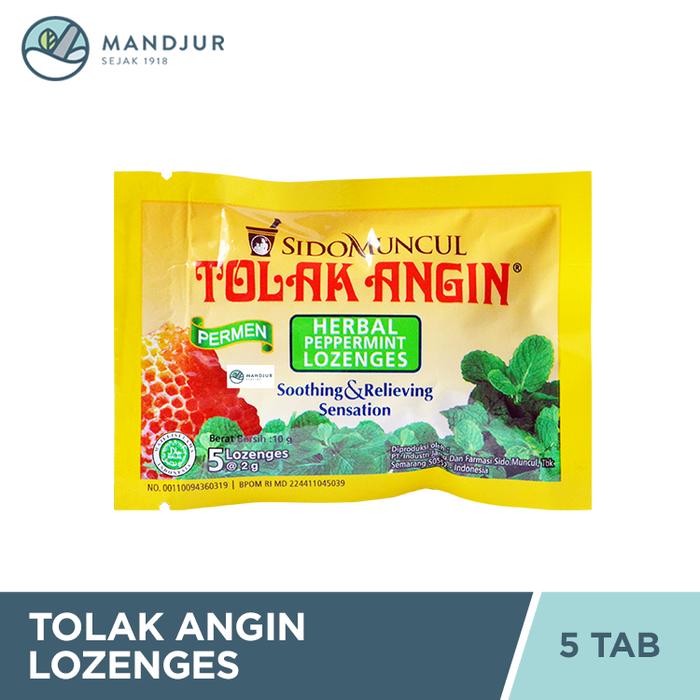 Gambar Permen Tolak Angin Lozenges Sachet - Menghangatkan dan Melegakan Tenggorokan dari Apotekmandjurofficial Kota Administrasi Jakarta Pusat Tokopedia