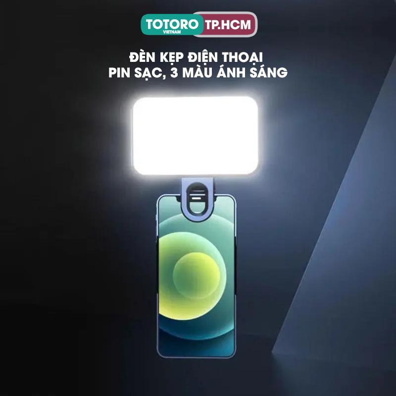 Đèn Mini pin sạc Cầm tay TLFS đèn Kẹp điện thoại 3 chế độ màu Hổ trợ ánh sáng Chụp ảnh Quay Video Phim Livestream Điện thoại
