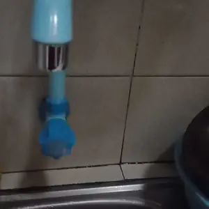 CAB Kran Wastafel PVC Model Angsa Mahkota – Handle Belimbing, Kran Cuci Piring Plastik, Warna Biru, Anti Karat, Lucu & Awet Buat Dapur - Air