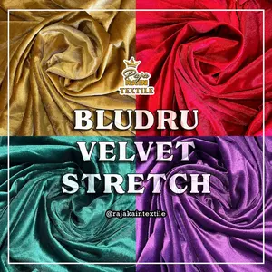 Kain Bludru Velvet Stretch / Suede Beludru Meteran ( Per 0,5 meter )