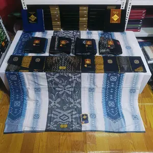 Sarung wadimor jacquard Classic songket  motif full timbul  sarung  Dewasa Hitam Katun Nyaman