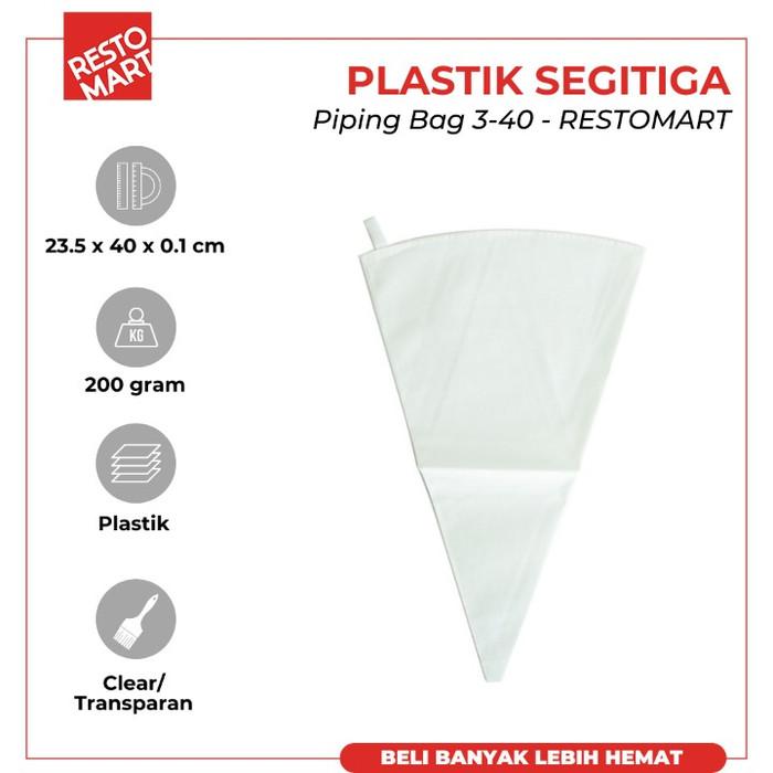Gambar Plastik Segitiga / Piping Bag 3-40 RESTOMART (2495002) (F8) dari Restomart Kitchen Solution Kota Administrasi Jakarta Pusat Tokopedia