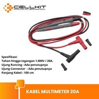 Gambar CELLKIT Kabel Multimeter Multitester Jarum Lancip 20A 10A - 10A dari CELLKIT Kota Surabaya 2 Tokopedia